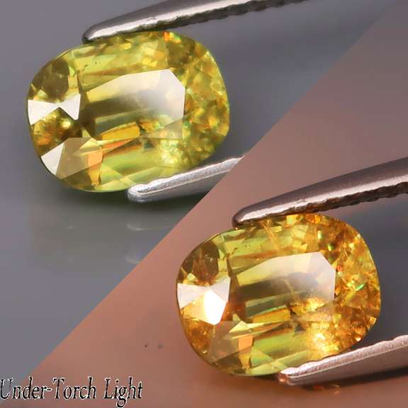 Dazzling 1.96ct rainbow spark untreated Sphene