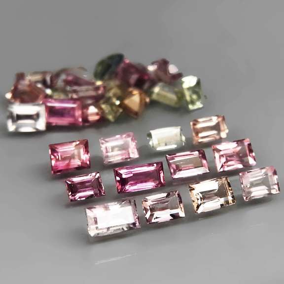 Fancy colored 4.09ct Songean Sapphire parcel