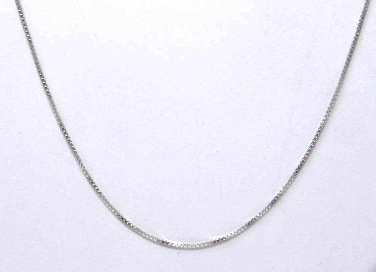 Italian Sterling Silver Box Chain Necklace
