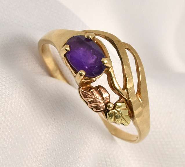 Sweet Tri-Color Amethyst Ring