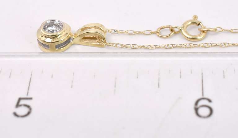 Dreamy Diamond Pendant Necklace in 14k Yellow Gold