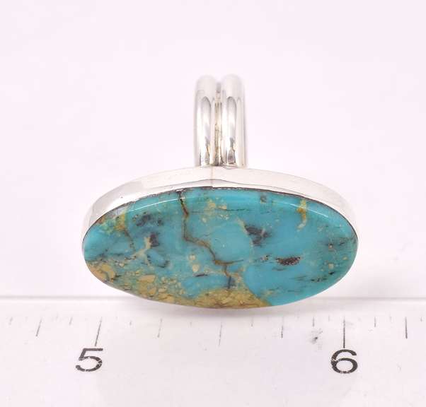 Bright Turquoise Ring in Sterling Silver