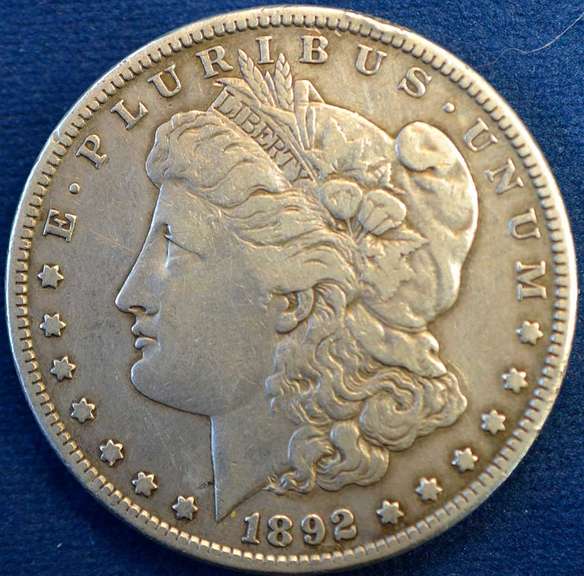 1892-S Morgan Silver Dollar Circulated.