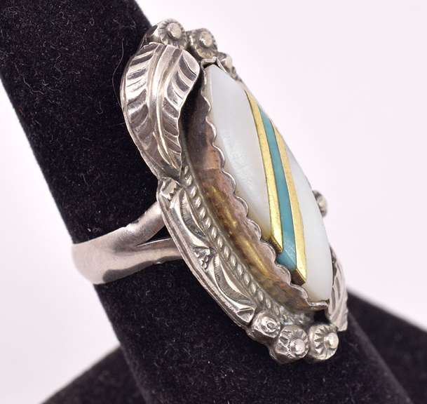 Native American Style Ring in Sterling Silver