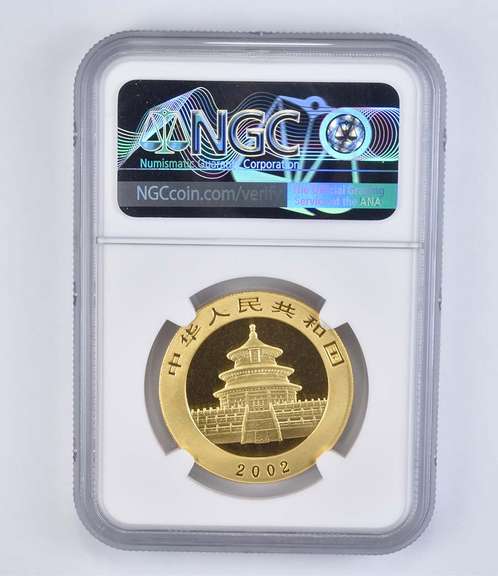 MS69 2002 China 500 Yuan Gold Panda - Graded NGC
