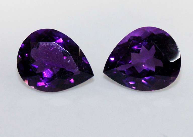 Juicy Gem Quality Amethyst Pair - 8.20 cts.