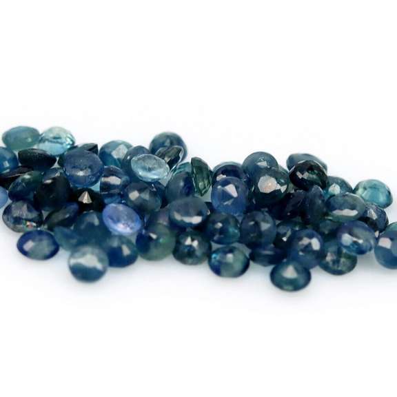 Glistening 7.43ct multiple blue Sapphire set