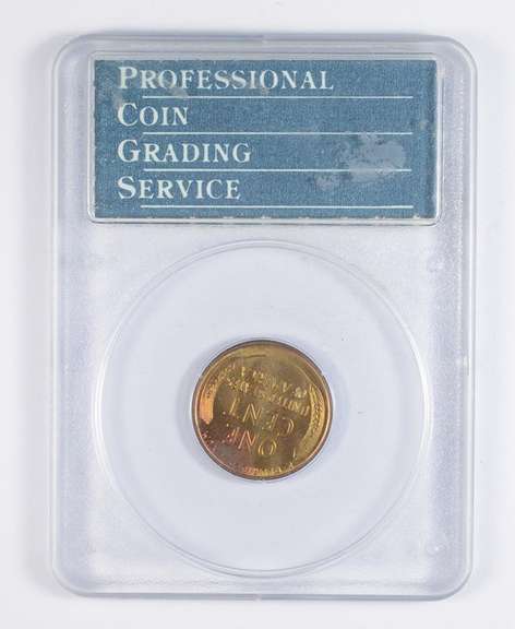 MS65 RD 1934-D Lincoln Wheat Cent - Graded PCGS