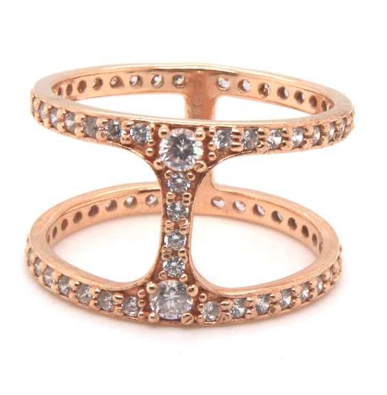 Sterling Silver Cubic Zirconia Ring