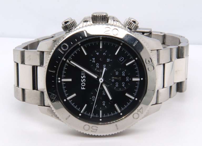 Fossil Retro Traveler Black Dial Watch