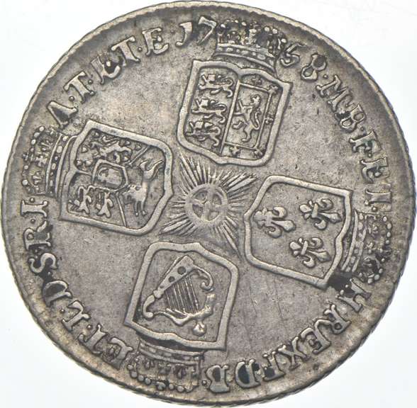 1758 United Kingdom 1 Shilling