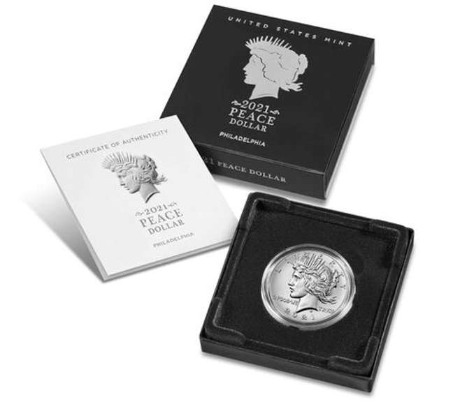 2021 Peace Dollar BU