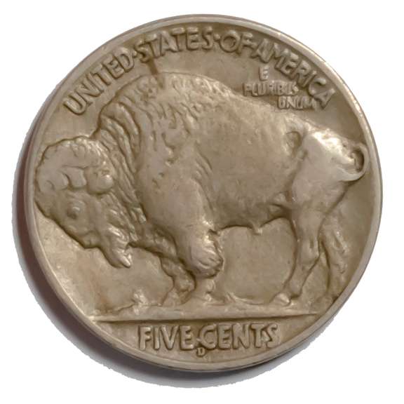Sharp Near Unc 1914 D Buffalo Nickel