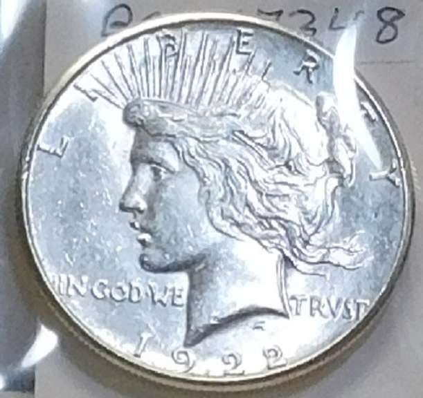 1922-D Peace Dollar Uncirculated