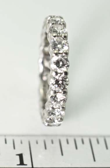 Exceptional Platinum and Diamond Eternity Band