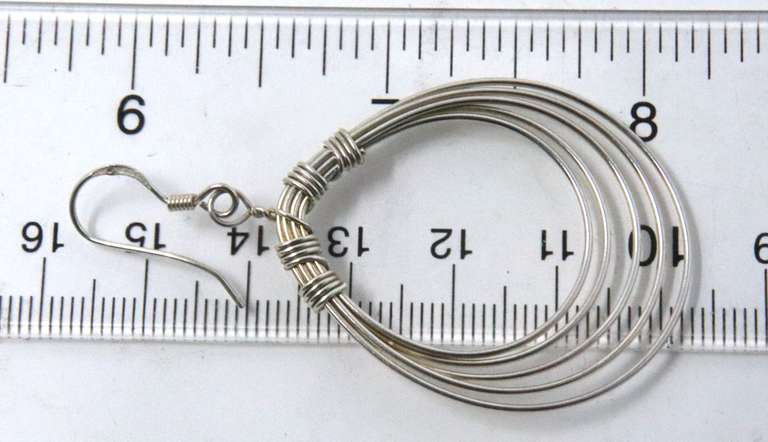 Vintage Sterling Silver Dangle Earrings