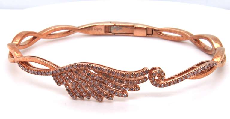 Sterling Silver Cubic Zirconia Bangle Bracelet