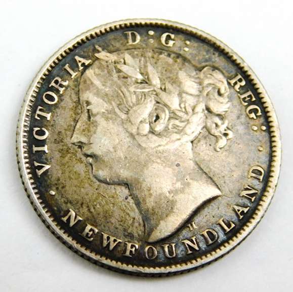 Rare 1872 Newfoundland 20 Cent Coin