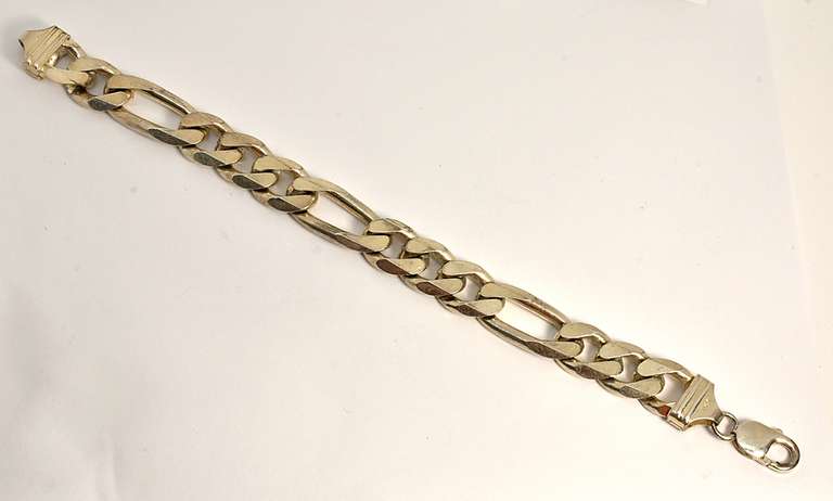 Exceptionally Heavy Man's Sterling Bracelet