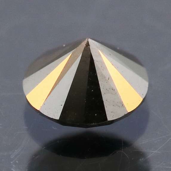 Very fine .35ct smooth cut Black Diamond solitaire