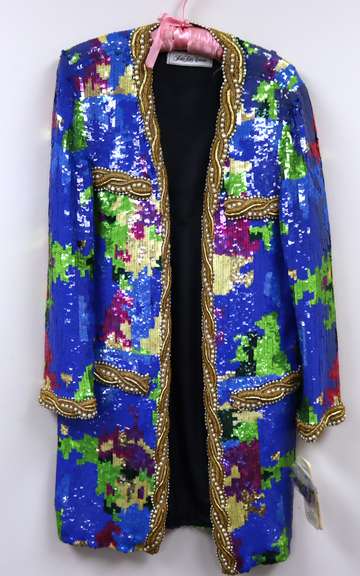 Jill Tri Color Sequin Jacket