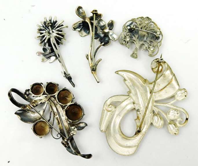 Collection of Vintage Sterling Silver Pins