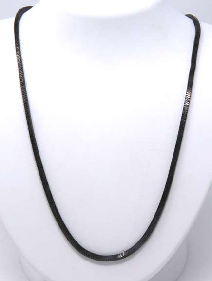 Vintage Sterling Silver Chain Necklace