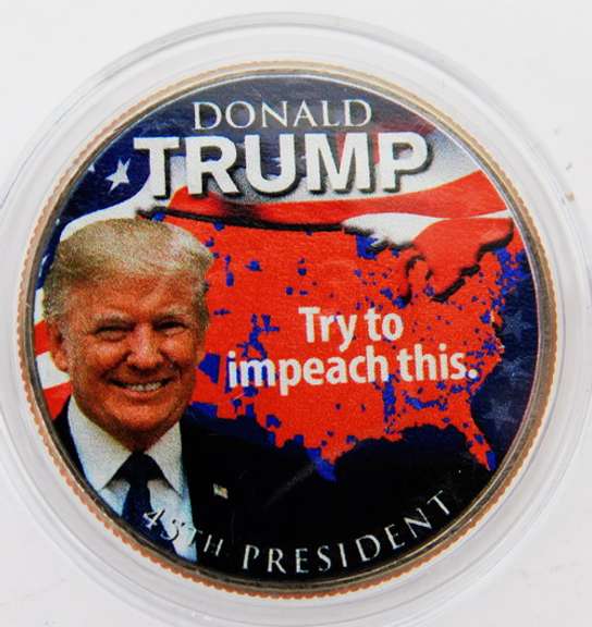 Donald Trump Colorized Half Dollar Coin w/COA