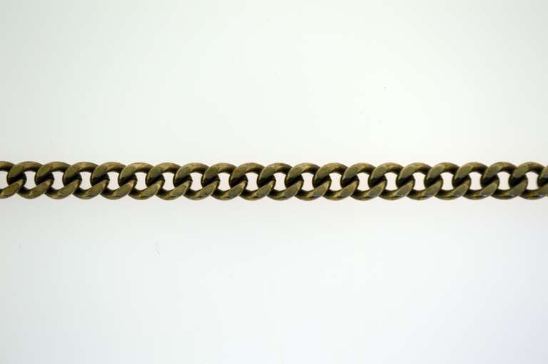 Vintage Sterling Silver Curb Link Bracelet