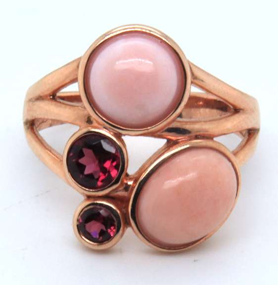 Sterling Silver Signed Gemstone Ring