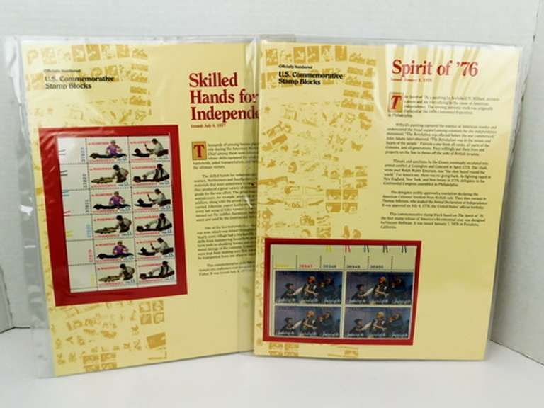 4 U.S. Stamp Blocks, Uncirculated