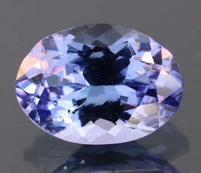 Vivid 1.11ct violet blue Tanzanite solitaire