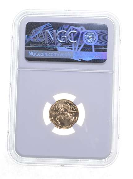 MS70 1992 $5 American Gold Eagle - Graded NGC