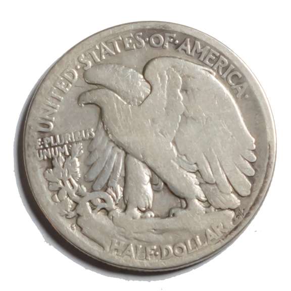 1921 S Semi Key Walking Liberty Half