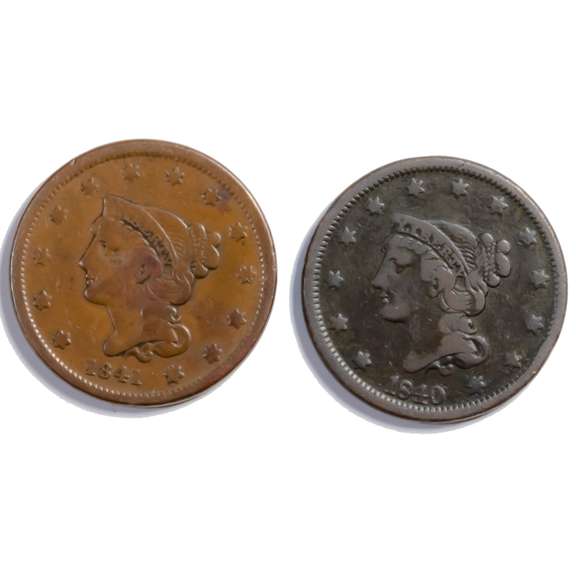 1840 & 1841 Large Cents