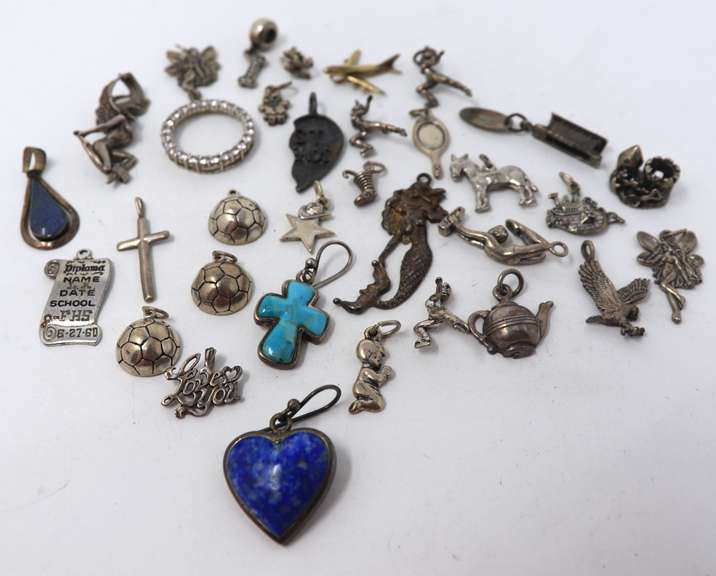 Vintage Sterling Silver Group Lot of Charms