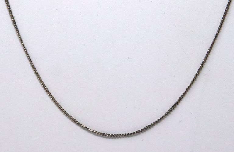 Vintage Sterling Silver Chain Necklace