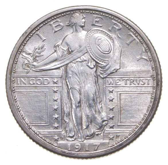 1917-D Standing Liberty Quarter - Type 1