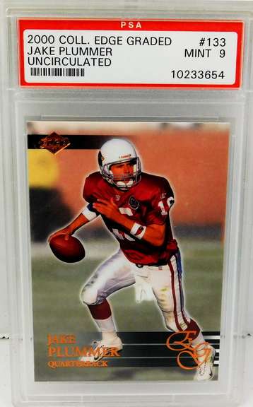 Jake Plummer Football Card, Graded Mint 9