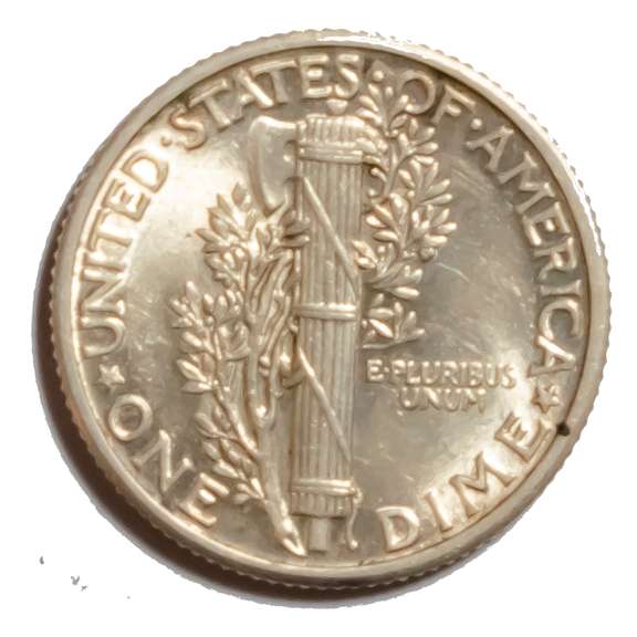 1930 Full Split Bands Mercury Dime
