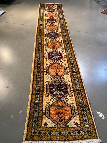 STUNNING AUTHENTIC 12' PERSIAN RUNNER