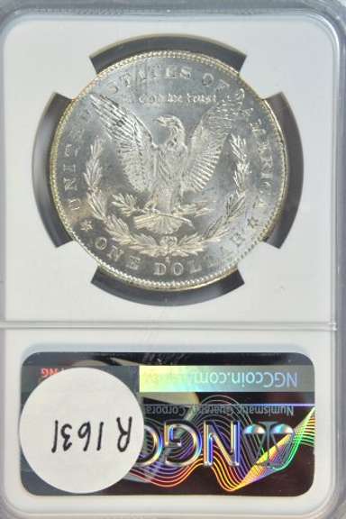 Nearly Gem BU 1878-S Morgan Silver Dollar. NGC MS64