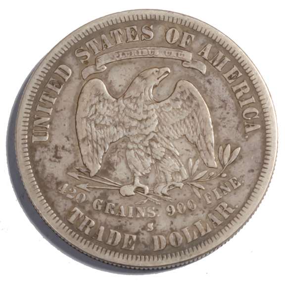 Raw 1877 S Trade Dollar