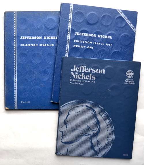 3 Sets Of Complete Jefferson Nickels 1938-1961