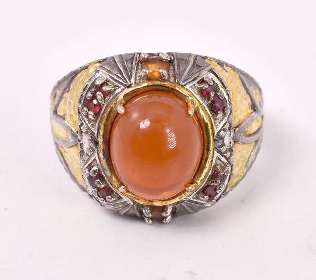 Amazing Amber Ring in Sterling Silver
