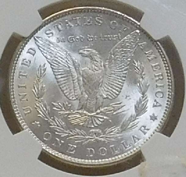 1890 Morgan Dol NGC MS-62, looks GEM