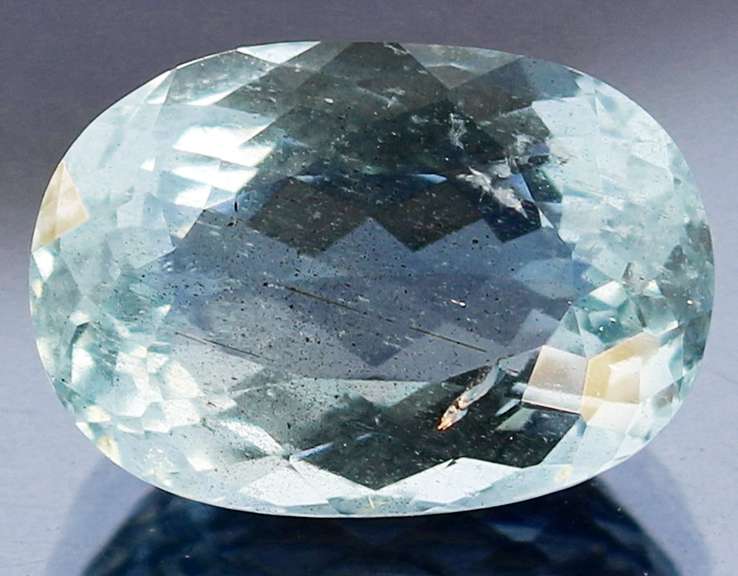 Huge! Collectors 10.08ct platinum blue Aquamarine