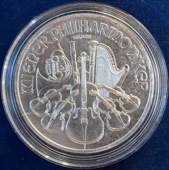 2019 Austria Philharmonic 1.5 Euro 1 Ounce .999 Silver