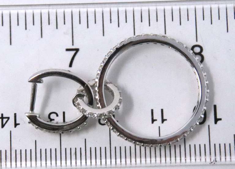 Sterling Silver Cubic Zirconia Dangle Earrings
