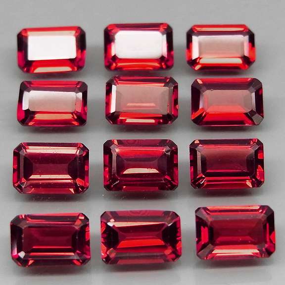 Ravishing wine red 8.49ct untreated Garnet set